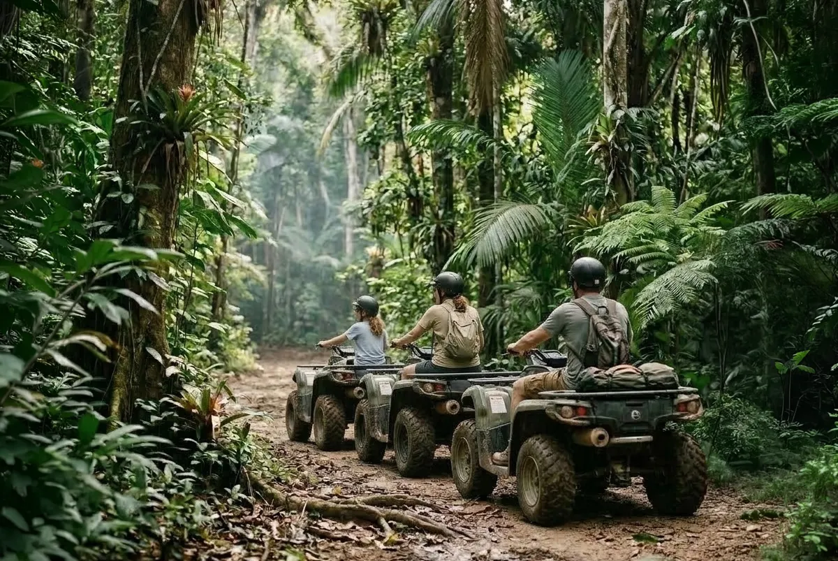 ATV jungle adventure near Tanager Rainforest Lodge in Southern Belize