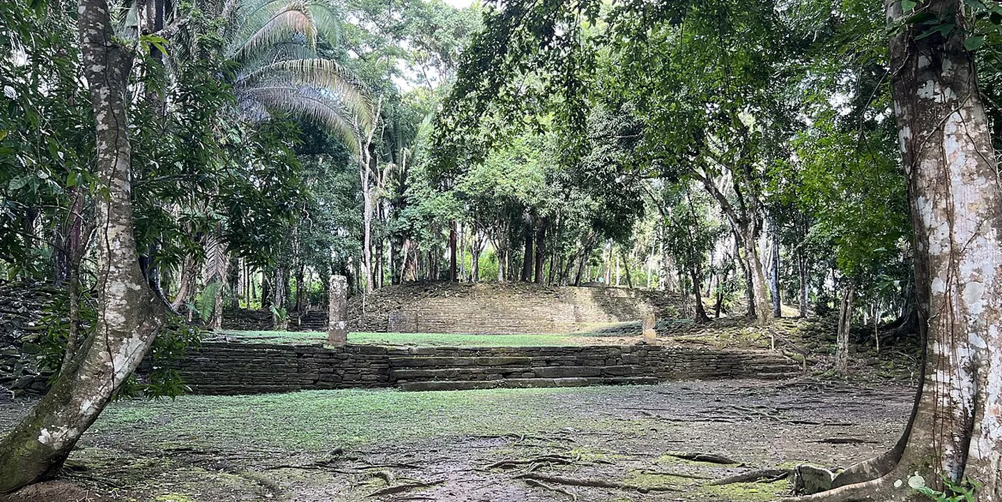 Nim Li Punit Maya ruins in Toledo District, Southern Belize