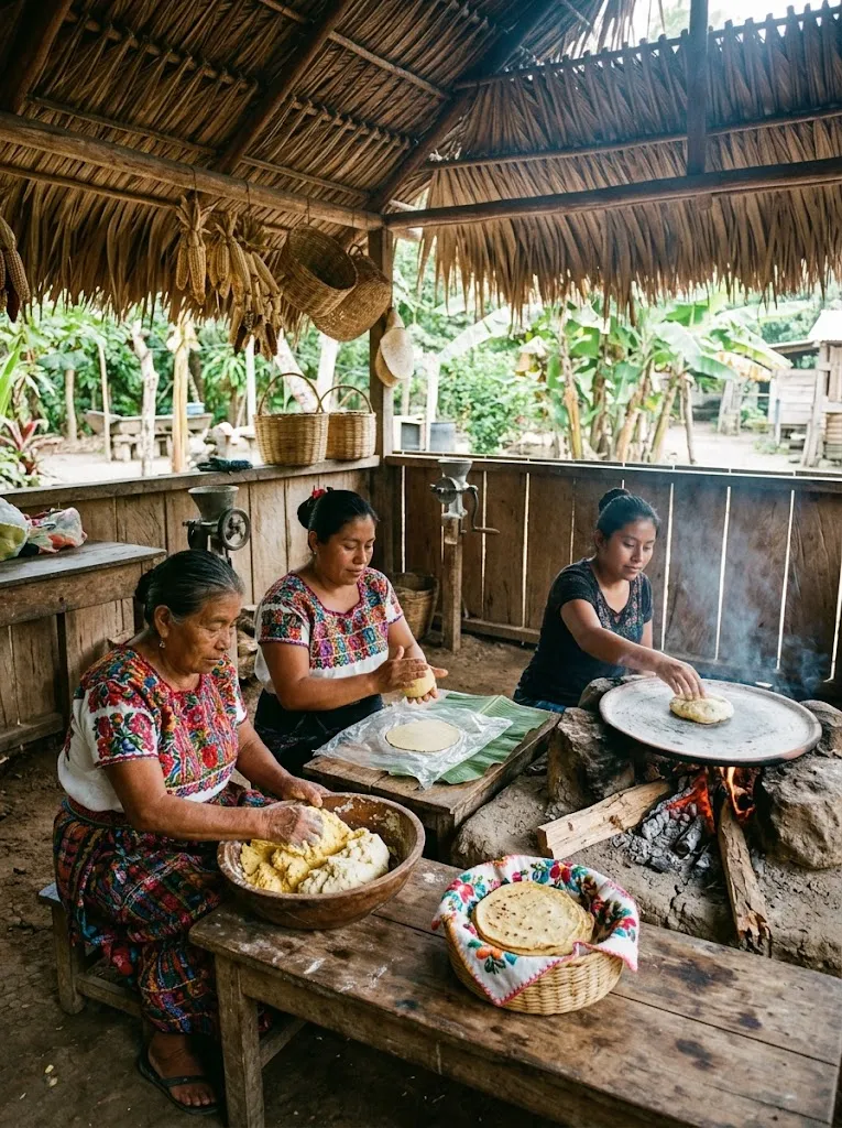 Traditional tortilla making experience in Southern Belize